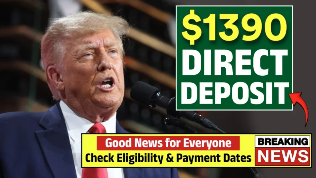 IRS Announces $1390 Direct Deposit Relief Payment For November 2025