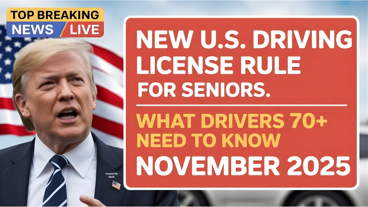 Driving License Rule for Seniors Starting