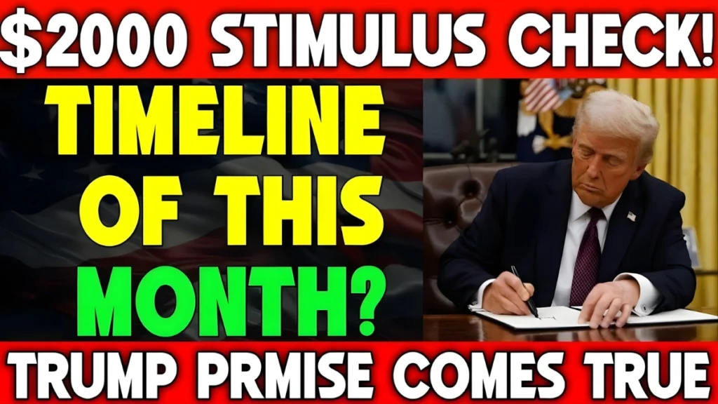 Trump Signals “At Least $2,000” Relief for Seniors — Here’s the Real Stimulus Timeline and What It Means for Americans Over 60